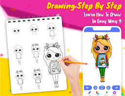 See more ideas about easy drawings drawings cute drawings. Drawely How To Draw Cute Girls And Coloring Book App Store Data Revenue Download Estimates On Play Store