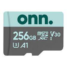 You'll find sdxc (secure digital extended capacity) cards with capacities of 64gb and over. Onn 256gb Class 10 U3 V30 Microsdxc Flash Memory Card Walmart Com Walmart Com