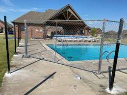 Height, length, picket height, grade of lumber, post thickness, concrete, gate hardware, etc. Temporary Fence Okc Commercial Construction And Event Fencing