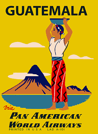 Guatemala Travel Poster Vintage Travel Posters Vintage Airline Posters Travel Posters