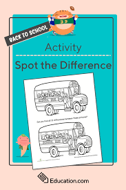 Spot The Difference Back To School Worksheet Education Com School Worksheets Back To School Activities Education Com