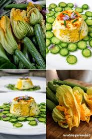 Timbales De Fleurs De Courgettes A La Brousse De Brebis Recette Fleur De Courgette Fleurs De Courgettes Recette Sale