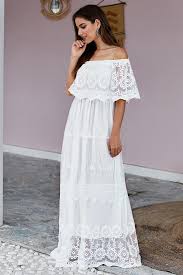 White Lace Off The Shoulder Maxi Dress L Us 12 To 14 White Lace Maxi Lace Maxi Dress Maxi Dress