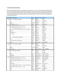 consonant pronunciation w