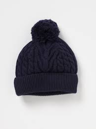 Black acrylic mohair slouch knit beanie cap hat ❤ liked on polyvore (see more knit caps). Boy S Cable Knit Hat Navy Boys