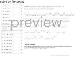 All about factoring polynomials worksheet online factoring polynomials worksheet online youtube video factoring polynomials worksheet online. Quadratic Equations Factor To Solve Black History By Weatherly