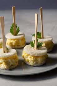 Simple And Delicious Egg Salad Tea Sandwiches Perfect For Tea Time Teatime Afternoontea Hightea Eggsaladsandwich Tea Sandwiches Tea Party Food Tea Recipes