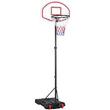 Maybe you would like to learn more about one of these? Smilemart Height Adjustable Portable Basketball Hoop With Wheels For Kids Indoor And Outdoor Red Trim Walmart Com Walmart Com