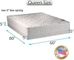 Dream Sleep Legacy None Flip 1 Sided Queen Mattress And Low Profile Box Spring Set With Mattress Cover Protector Included In 2020 Box Spring Spring Set Flip Mattress