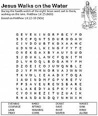 These alphabet coloring sheets will help little ones identify uppercase and lowercase versions of each letter. Jesus Walking On The Water Coloring Page Sermons4kids