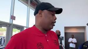 RJ Hampton's father Rod at Atlanta Nike EYBL