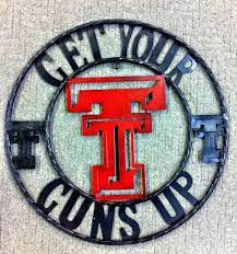 Get Your Guns Up Texas Tech Decor Texas Tech Dorm Texas Tech Football