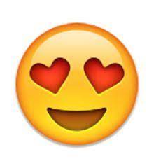 Visage Souriant Avec Des Yeux En Forme De Coeur Eyes Emoji Emoji Faces Emoji Stickers