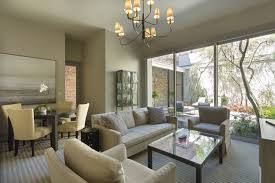 Sitting Room With View Of Courtyard Garden Transitional Chandelier Livingroom Sitting Minimalist Living Room London Living Room Small Living Room Design