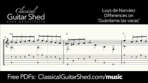 Diferencias sobre 'guárdame las vacas'. Narvaez Guardame Las Vacas Free Sheet Music Youtube