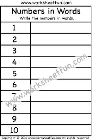 Spelling Numbers In Words Free Printable Worksheets Free Printable Worksheets Grade R Worksheets Spelling Worksheets