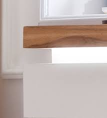 B 150 x h 75 x t 40 cm. Sideboard Romina Matt Weiss Und Eiche Massiv 150 Cm