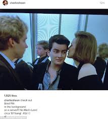 Ди би суини, чарли шин, лара харрис и др. Charlie Sheen Posts Throwback Snap With Brad Pitt As Extra Daily Mail Online