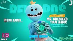 The latest shop items revealed definitely have an eclectic feel whether you re wanting to harness your inner rockstar with the riot skin or get your sushi. Rick Und Morty Fortnite Collaboration Staffel 7 Alles Was Wir Bisher Wissen Moyens I O