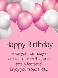 Maybe you would like to learn more about one of these? Shining Pink White Birthday Balloon Card Birthday Greeting Cards By Davia Happy Birthday Wishes Cards Birthday Wishes For A Friend Messages Happy Birthday Messages