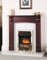 Beautiful modern living room interior with stone wall and fireplace in luxury home. Small Wooden Fireplace Small Fire Surround Small Mantlepiece