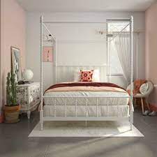 Spruce up the master suite with this one! Kelly Clarkson Home Baker Low Profile Canopy Bed Metal Canopy Bed Canopy Bed Headboard And Footboard