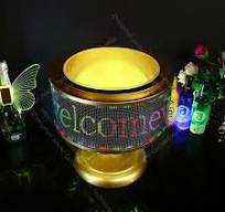 NEW APP Programmable Scrolling LED Display Rack VIP Screen Bottle Glorifier  Club Light Message Display Bottle Presenter Metal