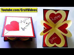 This is a great card to give them just because you want to make them smile! How To Make Pop Up Card I Love You Valentine S Day Card