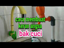 Kranair #kranmampet pada video kali ini saya share cara memperbaiki kran air cuci piring mampet, ternyata sangat mudah. Cara Membuat Keran Angsa Bak Cuci Piring Youtube