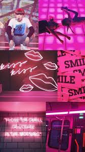 Neon aesthetic photo wall collage pink walls neon lighting lighting ideas aesthetic pictures aesthetic wallpapers pretty in pink iphone wallpaper. Bts Aesthetics Plus One Group Picture Army S Amino