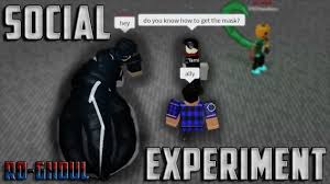 How To Get Black Dragons Mask Ro Ghoul Social Experiment Roblox Tokyo Ghoul Youtube