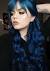 Purple Stripe In Blonde Hair