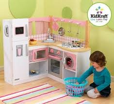 Melissa & doug wooden chef's pretend playset with ice cube dispenser. Kidkraft Grand Gourmet Corner Kitchen Kids Wooden Play Kitchen 706943531853 Ebay