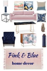 Even an old grey sofa can be enlivened with the pink trend by throwing on a few new scatter cushions and a bright throw. Dusty Pink And Navy Living Room Idea Blue Living Room Decor Pink Living Room Decor Blue And Pink Living Room