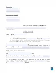 free quit claim deed form printable pdf template