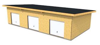 Garage En Ossature Bois 70m Double Pente Garage Bois Ossature Bois Garage