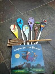room on a broom double sided story spoons room on the broom preschool books preschool literacy