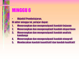Dalam artikel ini, saya akan memberikan beberapa contoh data kualitatif dan kuantitatif kepada pembaca yang membutuhkan informasi untuk mengidentifikasi. Minggu 6 Objektif Pembelajaran Di Akhir Minggu Ini Pelajar Dapat Ppt Download