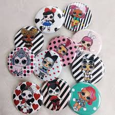 how cute are these lol surprise doll button comment down below which button you would wear lolsurprise buttons birthday surprise party lol dolls doll party