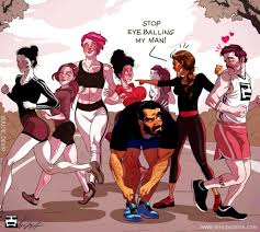Image result for gym boy vs lazy cartoon images