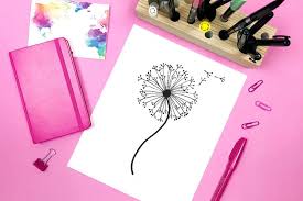 I go over the small easy things to draw. How To Draw A Dandelion Easy Dandelion Drawing Step By Step Tutorial