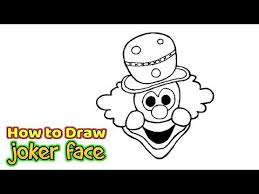 How To Draw A Joker Face Drawing Easy Step By Step Easy Drawings Joker Face Drawing Face Drawing Learn how to draw joker face pictures using these outlines or print just for coloring. how to draw a joker face drawing easy