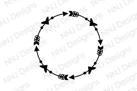 Find & download free graphic resources for circle arrow. Laurel Arrow Heart Wreath Svg Monogram Graphic By Nnj Designs Creative Fabrica