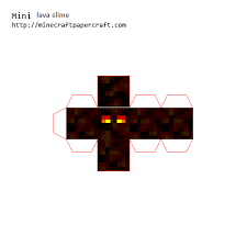 When a magma block's top is lit on fire, the fire burns indefinitely, similar to netherrack. Papercraft Mini Magma Cube Minecraft Crafts Paper Crafts Minecraft Printables