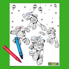 Palm sunday coloring pages for kids. Teenage Mutant Ninja Turtles Holiday Coloring Page Nickelodeon Parents