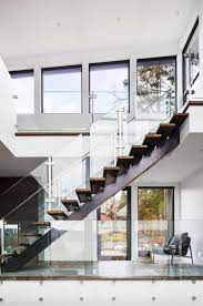 Breathtaking Lakefront Dream House In The Laurentian Mountains Modern Lake House Stairs Design Modern Staircase