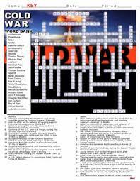 A 15 question printable cold war review crossword with answer key. Cold War Crossword Puzzle Review By Lesson Plan Ninja Tpt