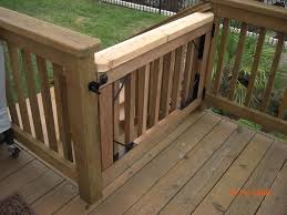 Finally, the gate should swing onto the deck and not towards the stairs. Deck Gate 3 Deck Gate Patio Fence Building A Deck