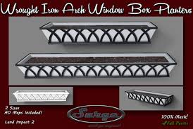 It's easy to find 1,000 ideas for using pots and planters around your home to improve indoor and outdoor spaces. Second Life Marketplace Wrought Iron Arch Window Box Planters Full Permission Mesh Low Impact