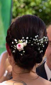 Chignon Fleurie Mariee Chignon Chignon Bas Flou Chignon Mariage